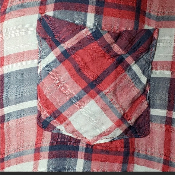 COPY - Soft Flannel Look Plaid Blouse - Picture 3 of 4